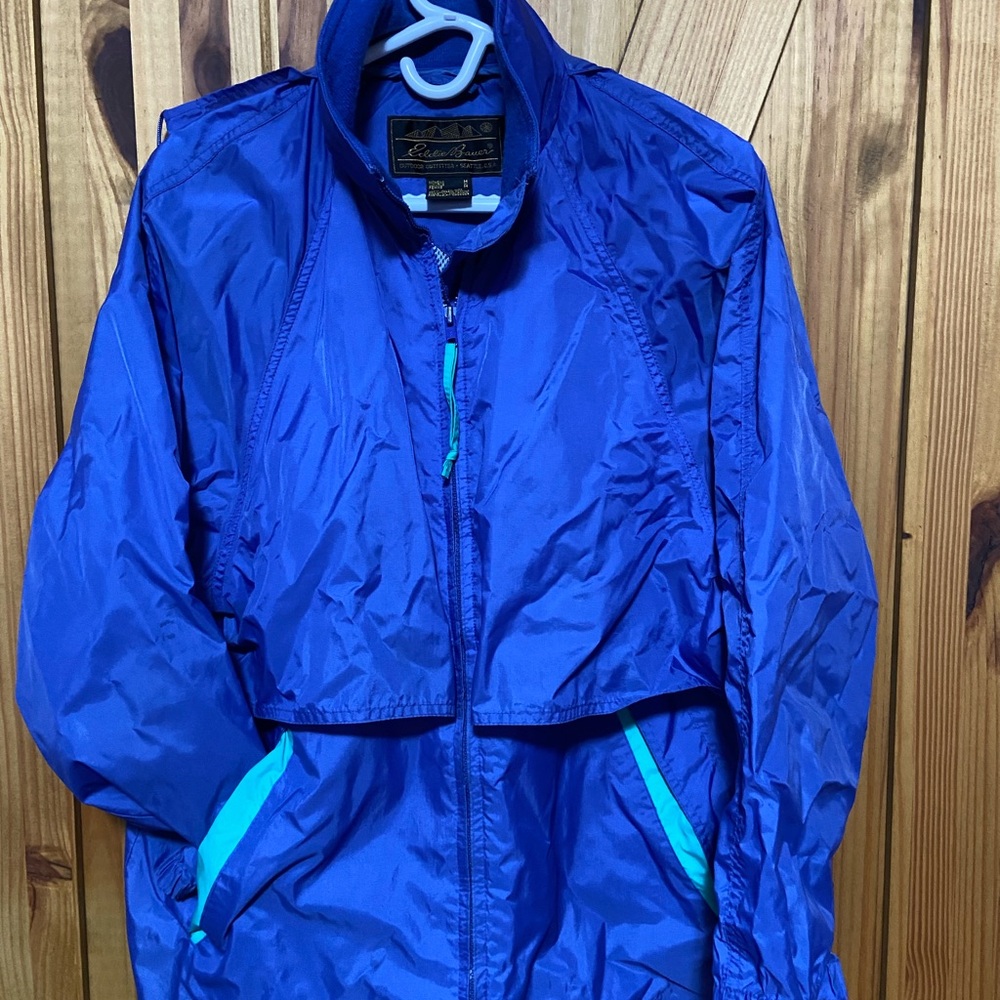 Vintage Eddie Bauer Royal Blue Women's windbreaker